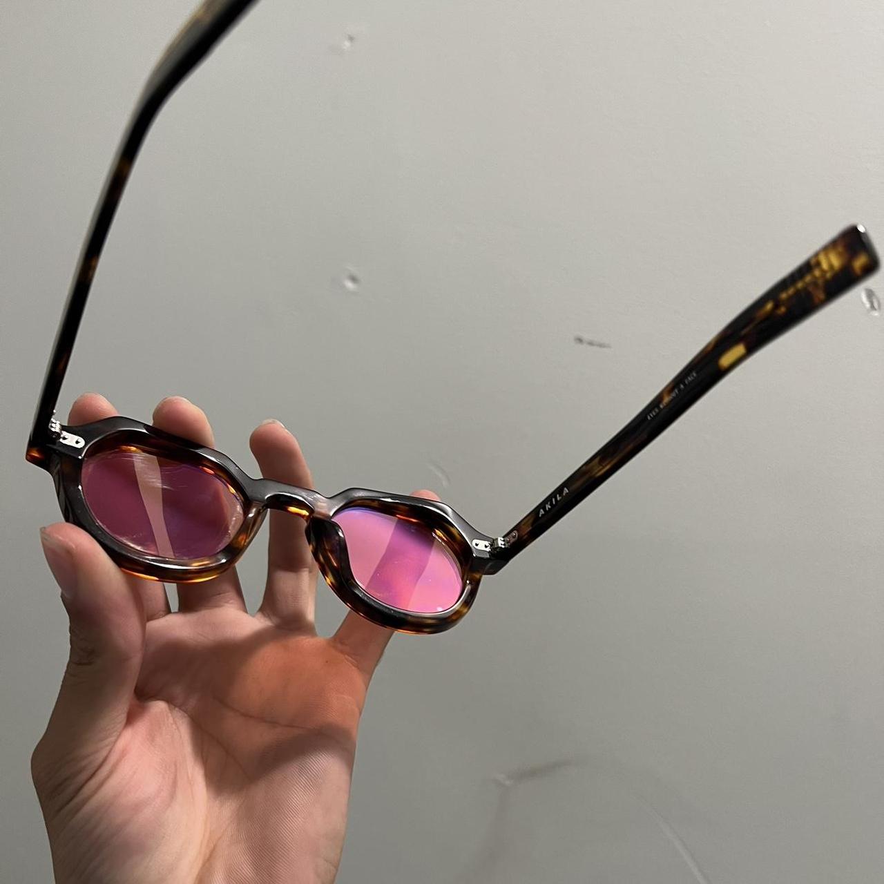 Akila LOLA Sunglasses - Brown Havana Few scratches... - Depop