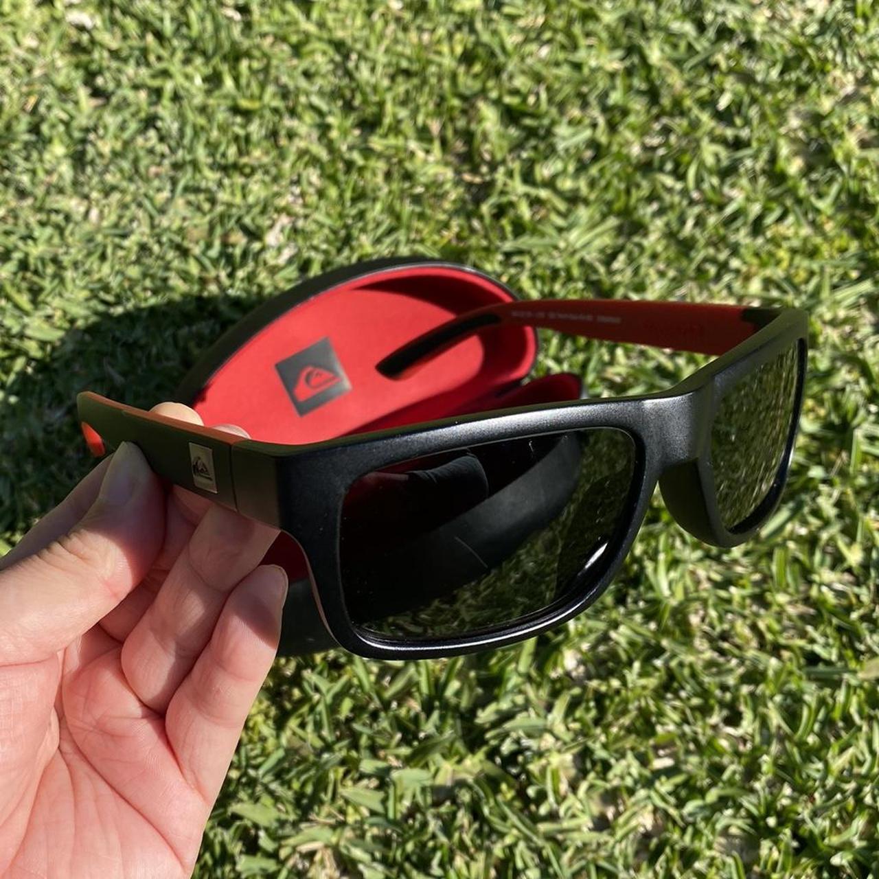 ️RED AND BLACK QUIKSILVER SUNGLASSES🖤 In perfect... Depop