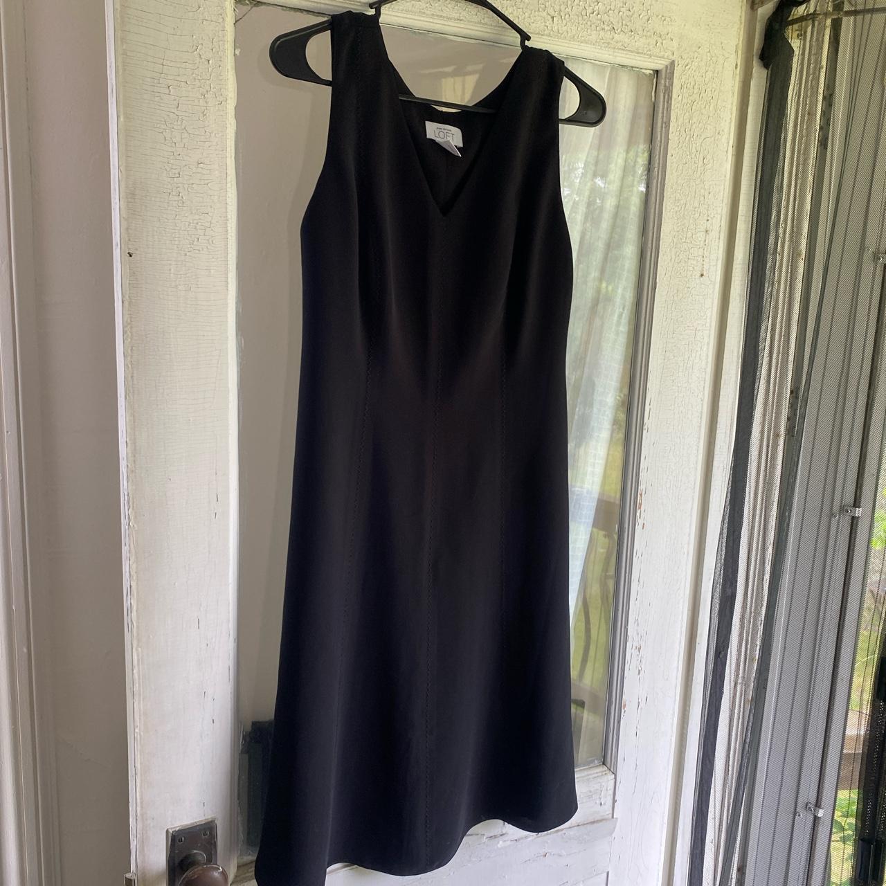 LOFT Women's Black Dress | Depop