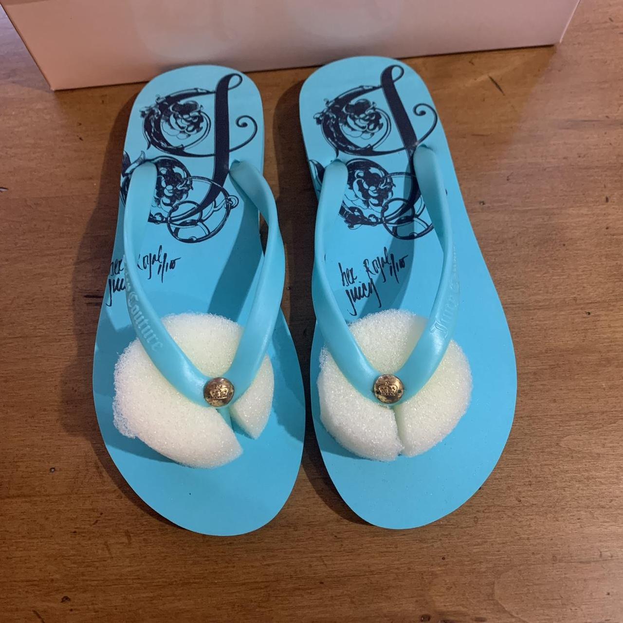 Tiffany blue deals flip flops