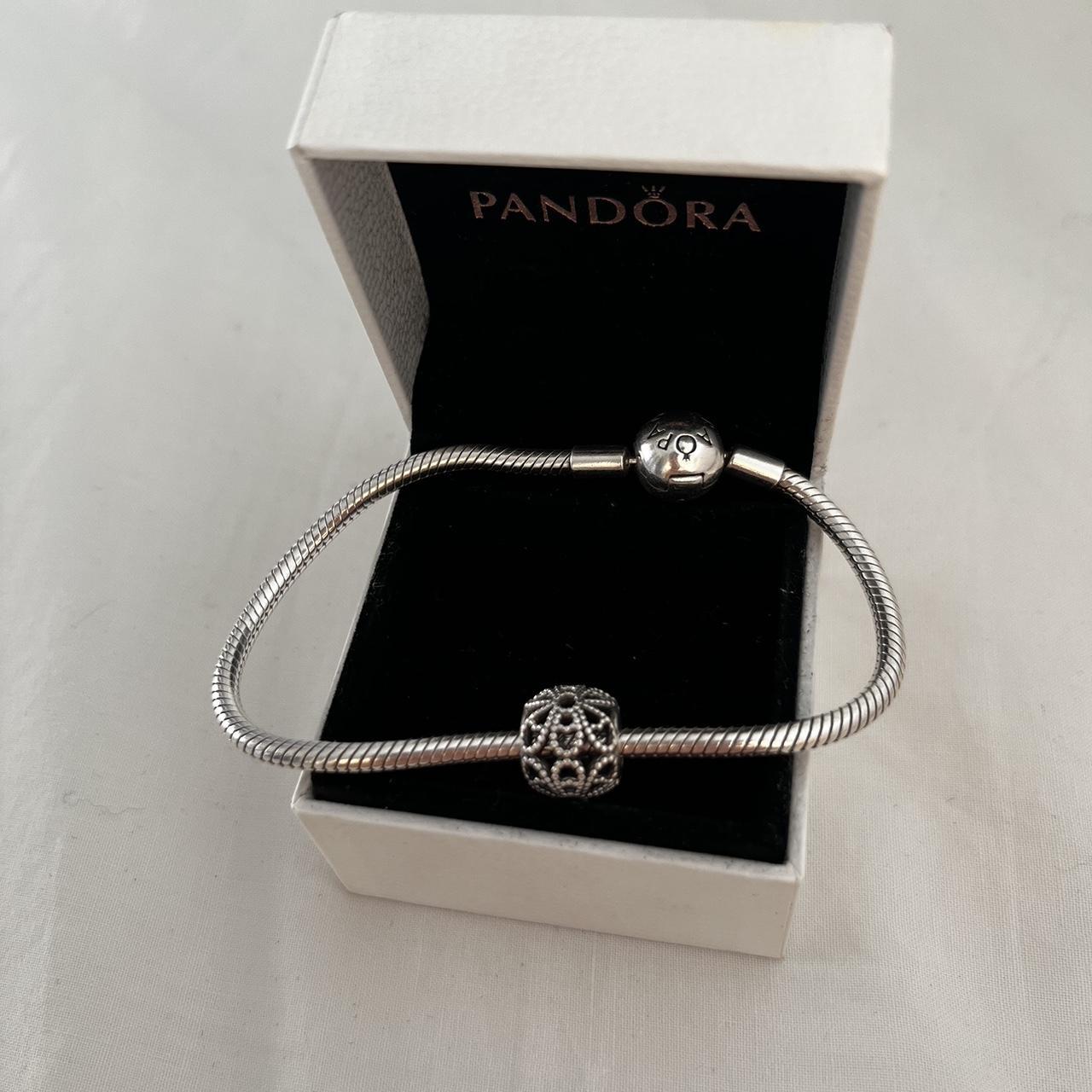 Pandora silver filigree daisy charm. RRP around £45.... - Depop