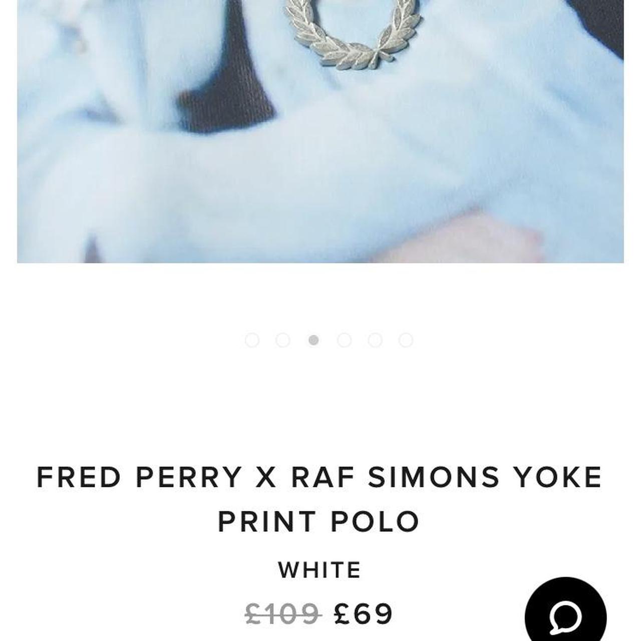 FRED PERRY X RAF SIMONS YOKE PRINT POLO Great | Depop
