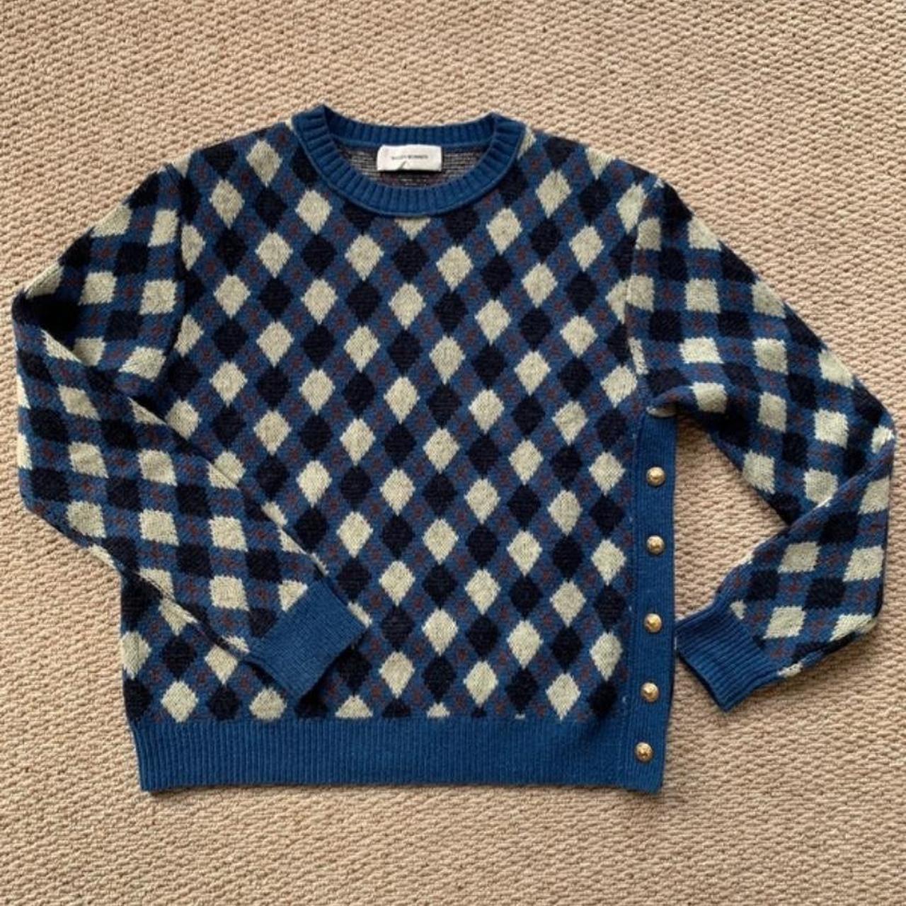 Wales Bonner Williams Argyle Wool Sweater RRP... - Depop