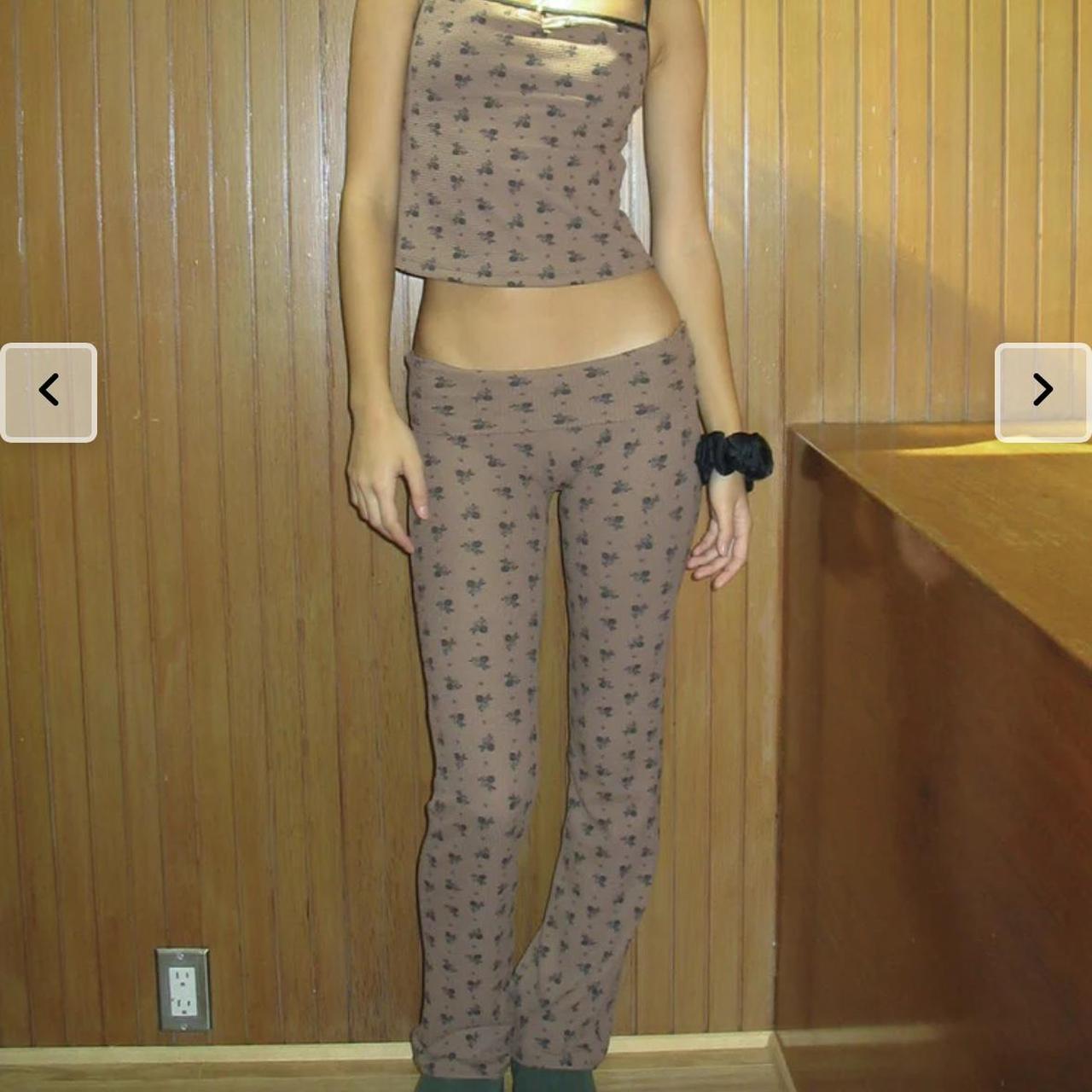 Frankies Bikinis Serena Waffle pants and top set... Depop