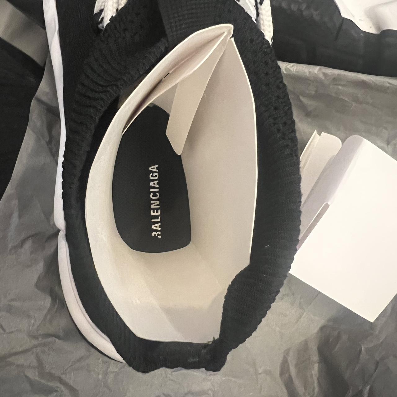 balenciaga knit trainers - black. Used but in very... - Depop