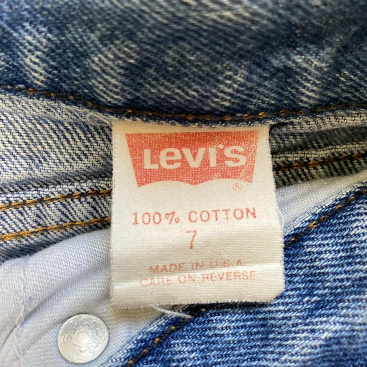 ‘87 white tab high waisted Levi’s measures: 23”... - Depop