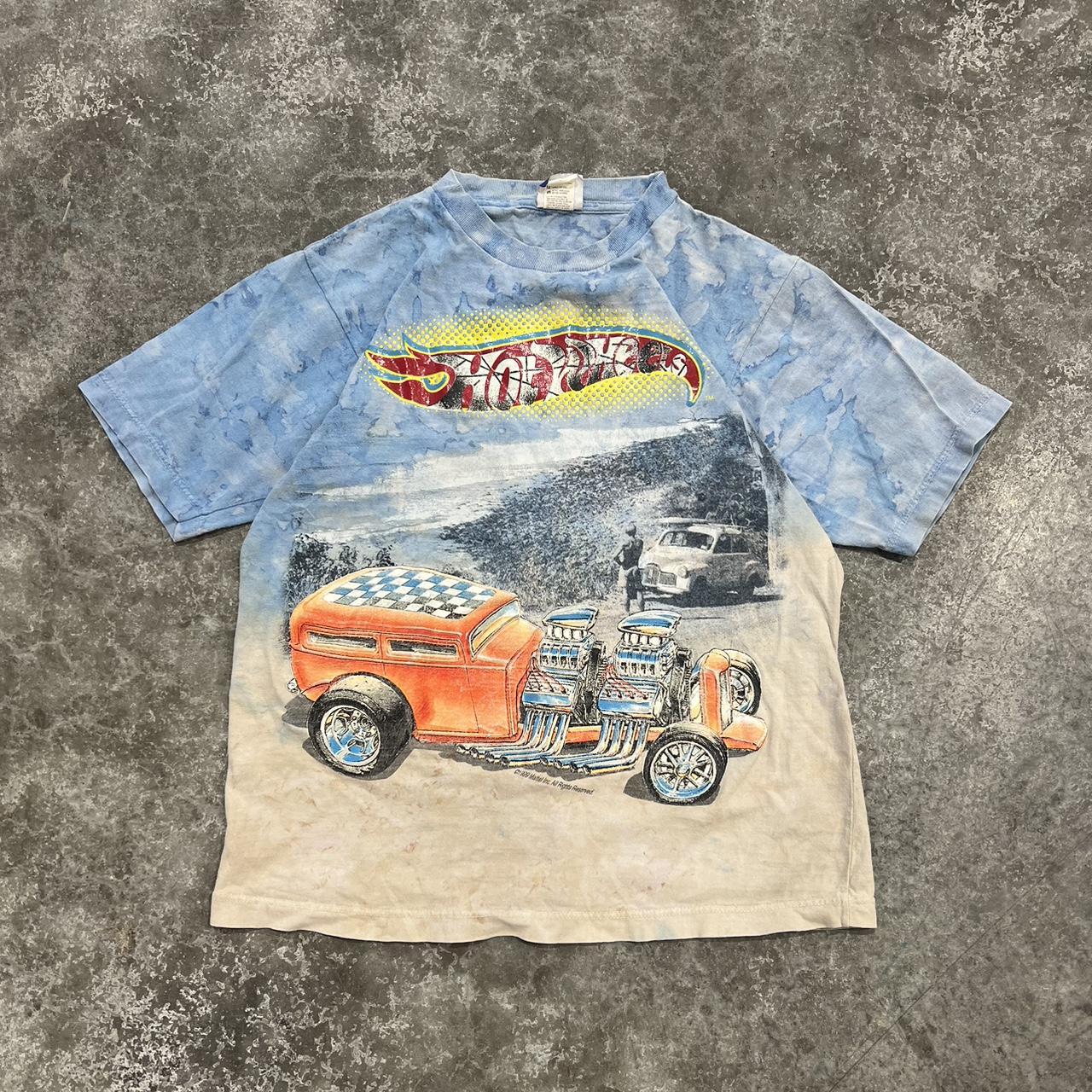 Vintage 1999 Hot Wheels Shirt Measurements 18x25 Sz Depop 4706