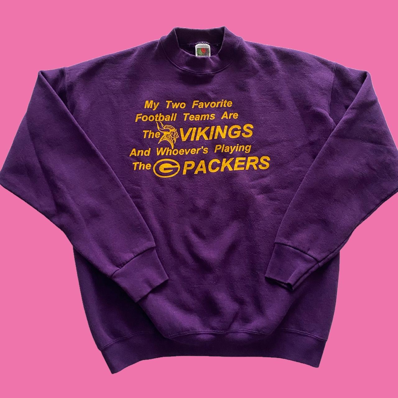 Minnesota Vikings Vintage Sweatshirt, Vintage Vikings Football