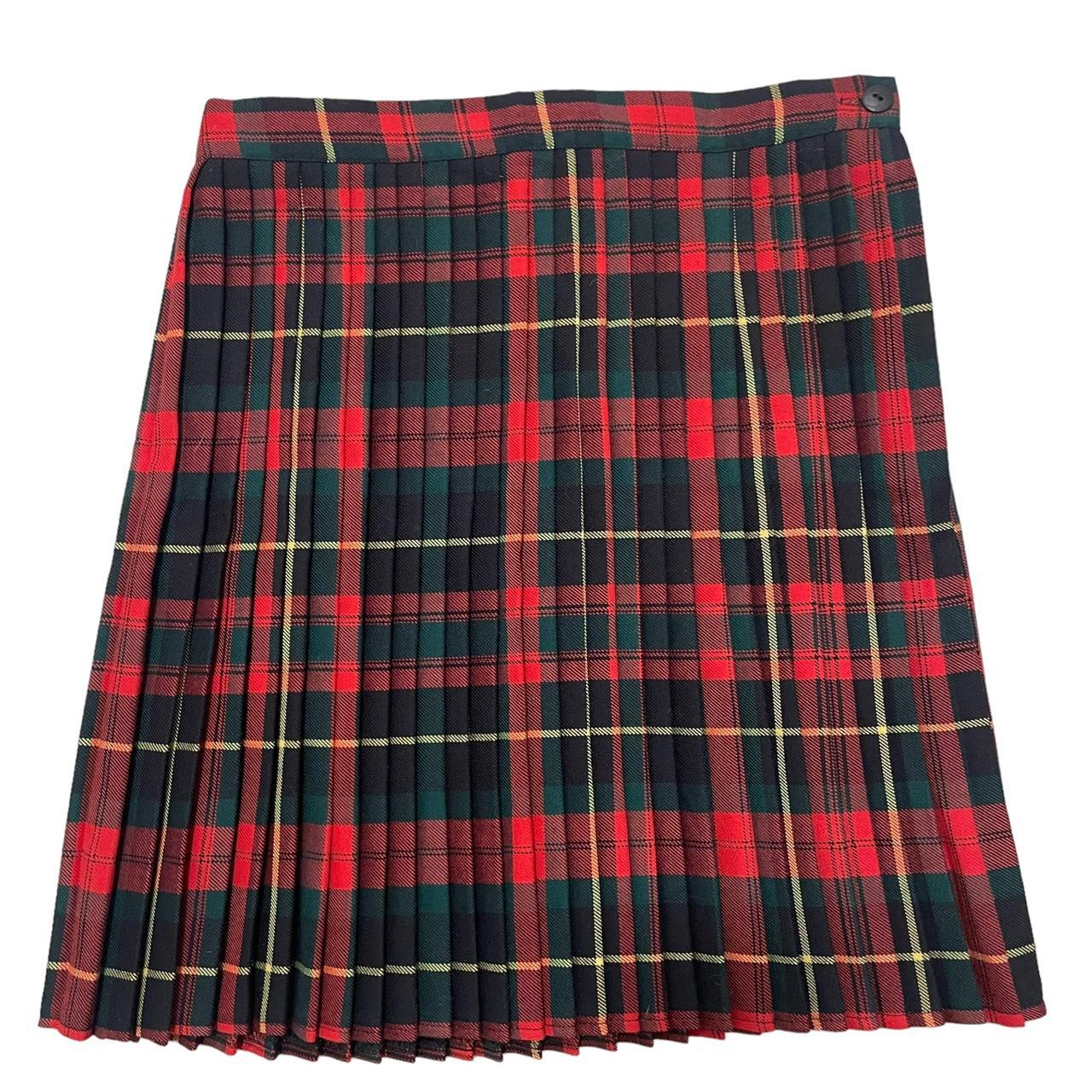 Black pleated clearance mini skirt 80s