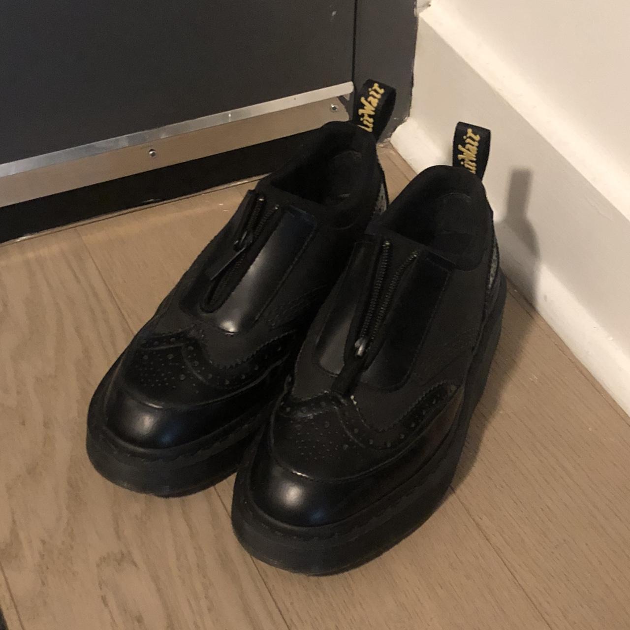 Dr Martens Resnik zip up oxford platform Depop