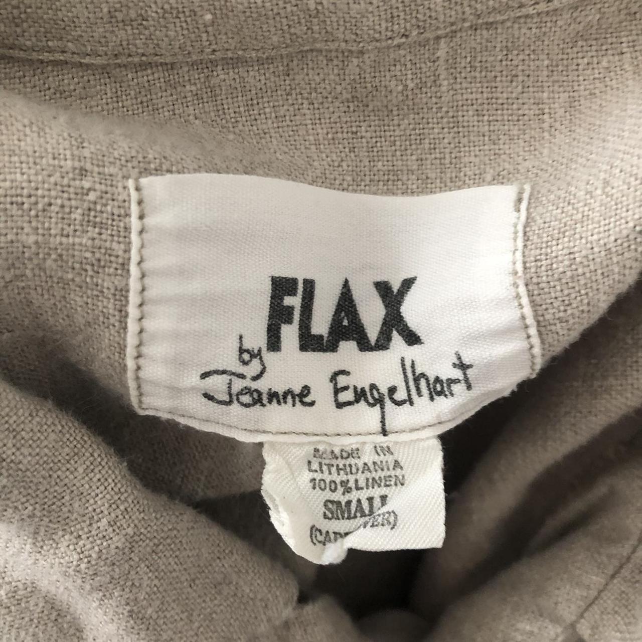 FLAX By Jeanne Engelhart 100% Linen Chore Shirt Coat - Depop