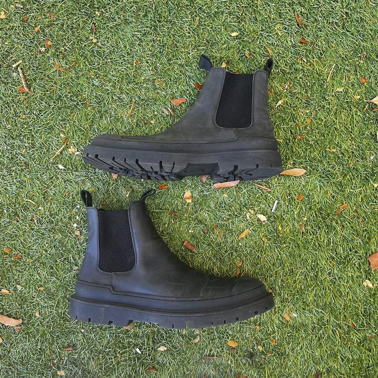Black H&M Chunky Chelsea Boots Rarely worn Men... Depop