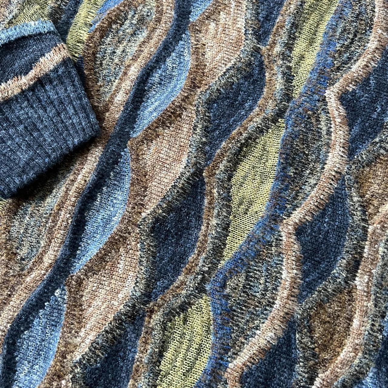 Coogi Men's Green and Brown Jumper (2)