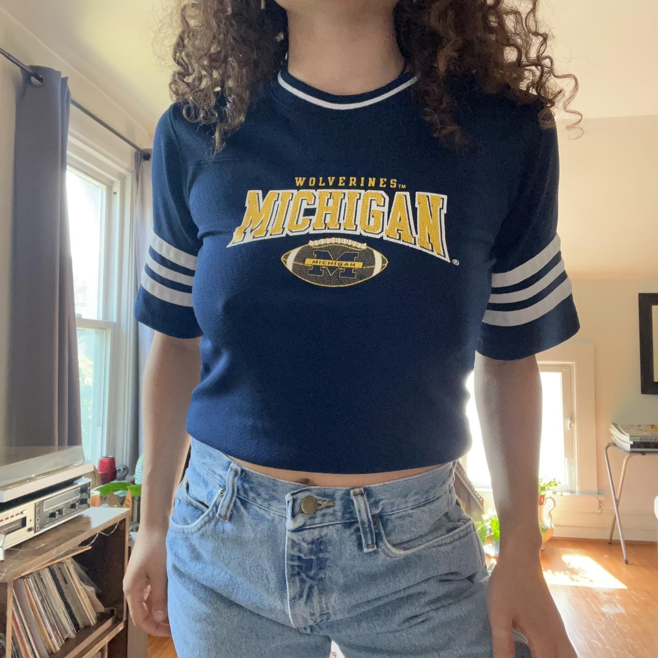 University of Michigan Vintage Baseball XL Jersey - Depop