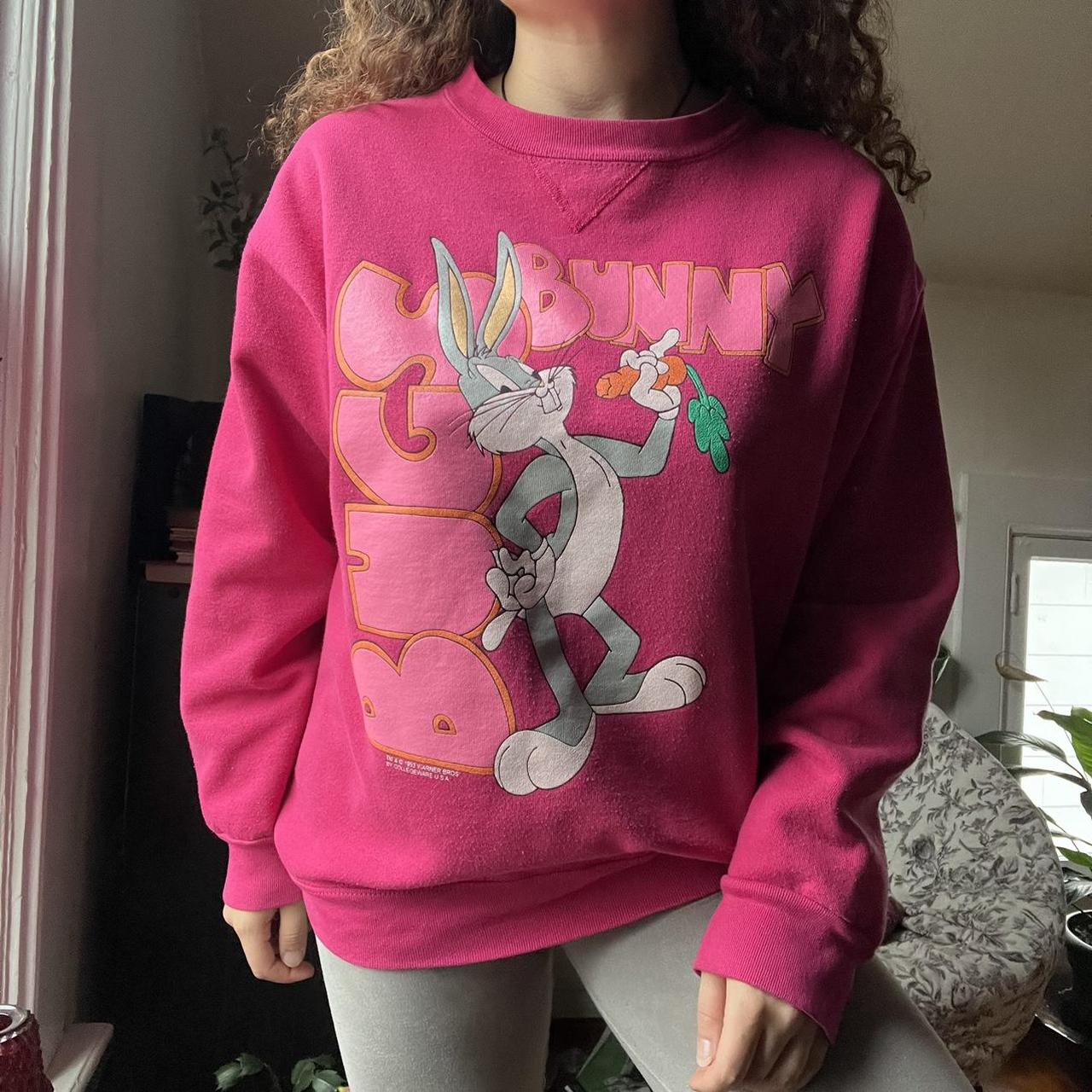 Vintage 1993 Pink Bugs Bunny high quality Sweatshirt