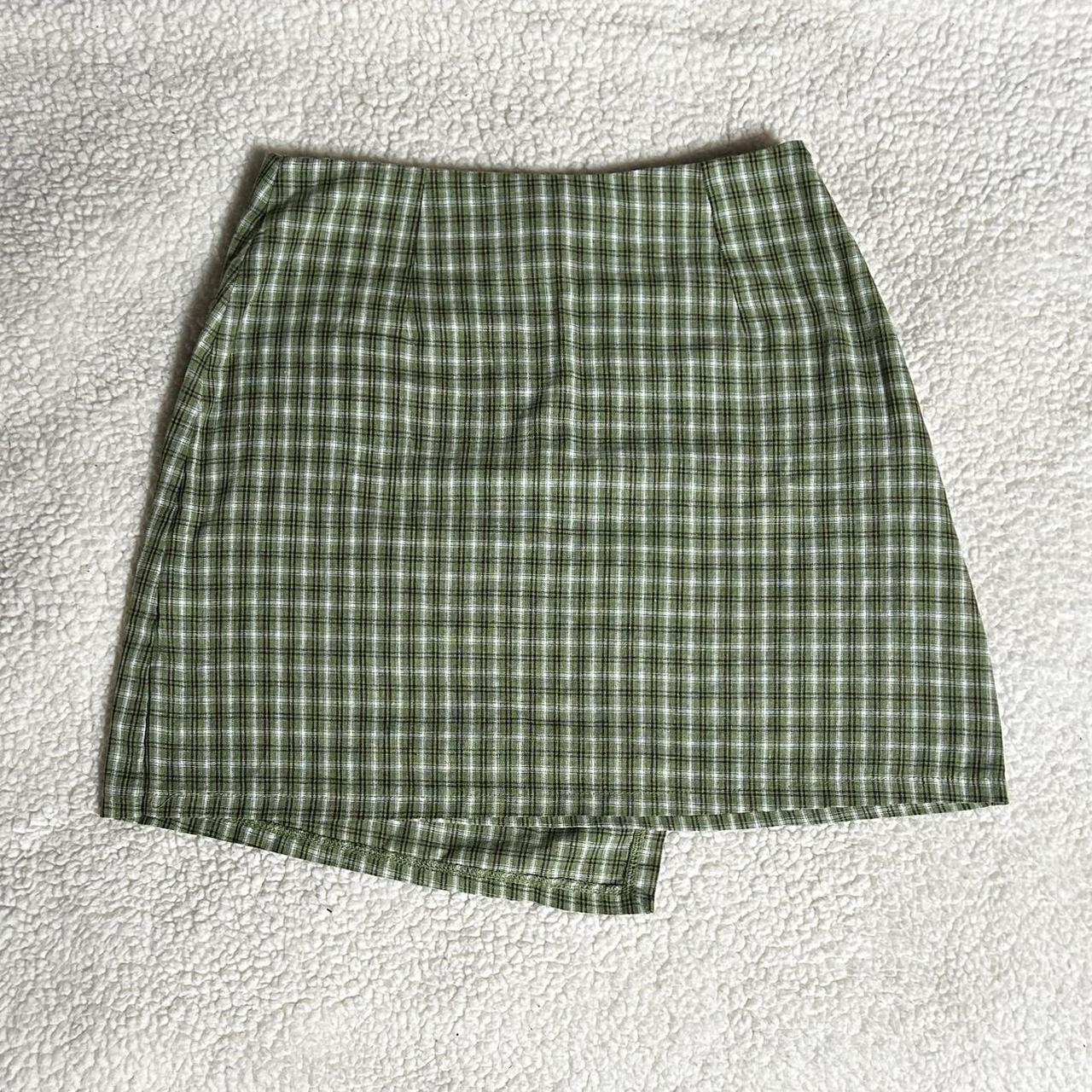 High Waisted Green Plaid Bodycon Skirt Kate Kasin Mini Skirts For