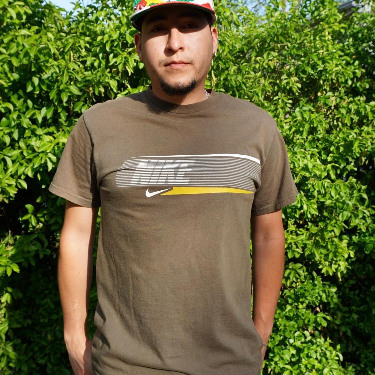 Early 2000’s Nike Shirt, Olive colorway with white
