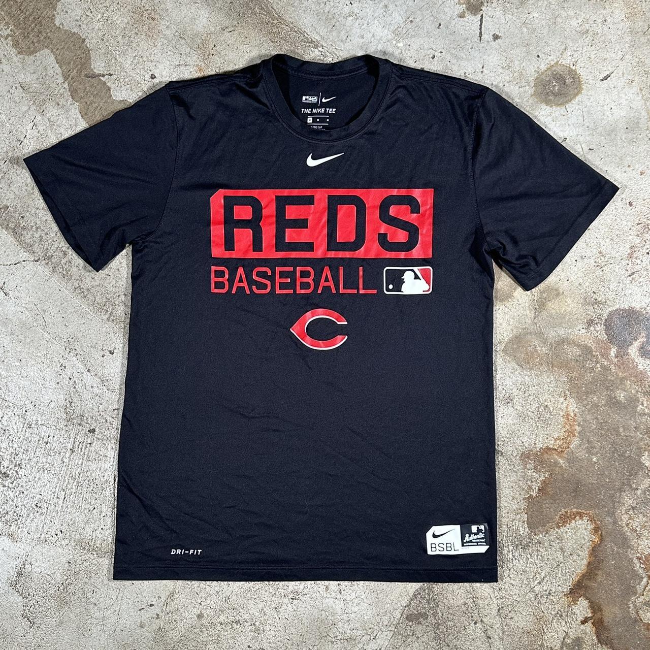 Nike Cincinnati Reds Baseball Shirt - Red - Graphic Tee - Mens