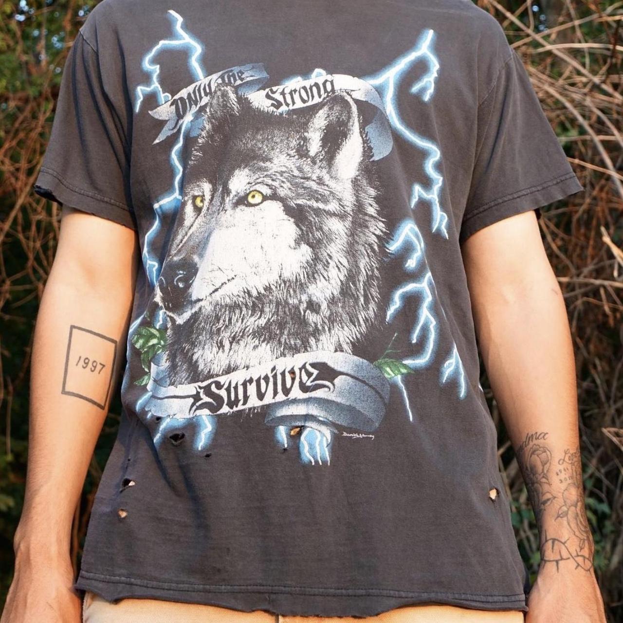 トップス CHALLENGER THUNDER WOLF TEE CHALLENGER THUNDER WOLF TEE (BLACK) CLG-TS 023-033 公式通販