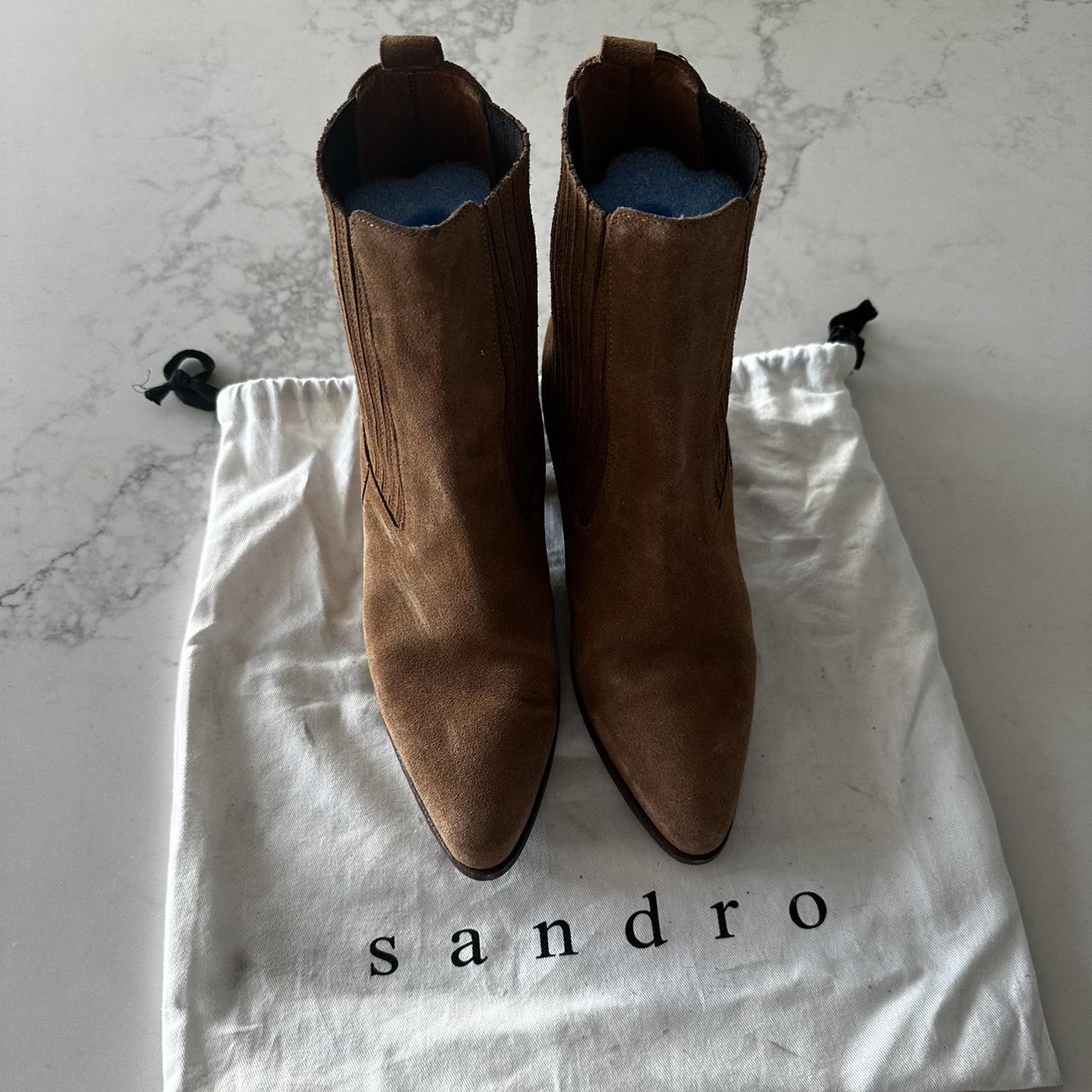 Sandro suede sales ankle boots