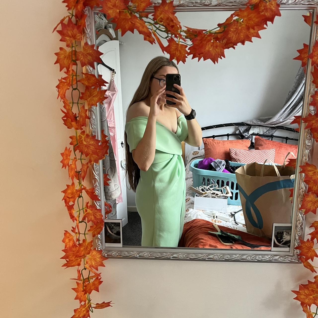 Asos light green dress •purchased second hand last... Depop