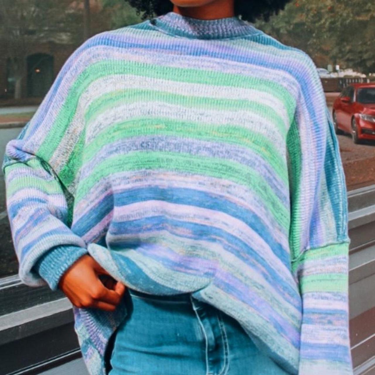 Easy street space dye pullover hot sale