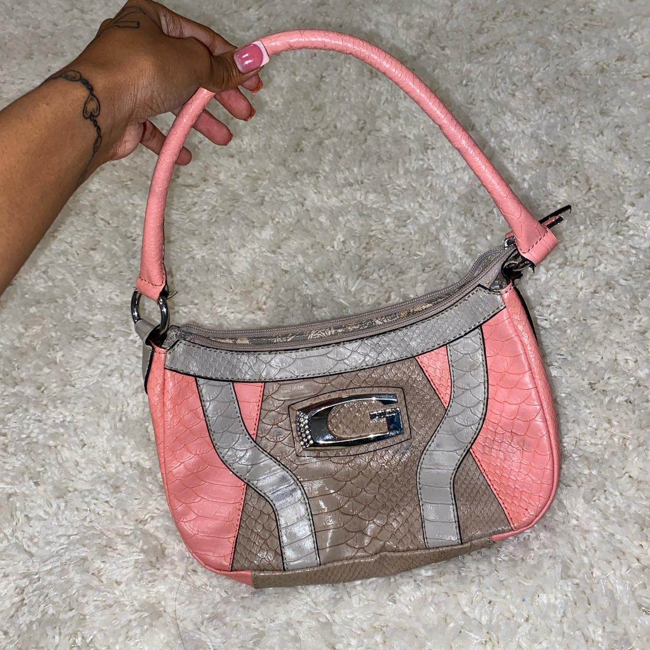 Guess Women's Guess Pink Bag With Chain 2007 Vintage Guess