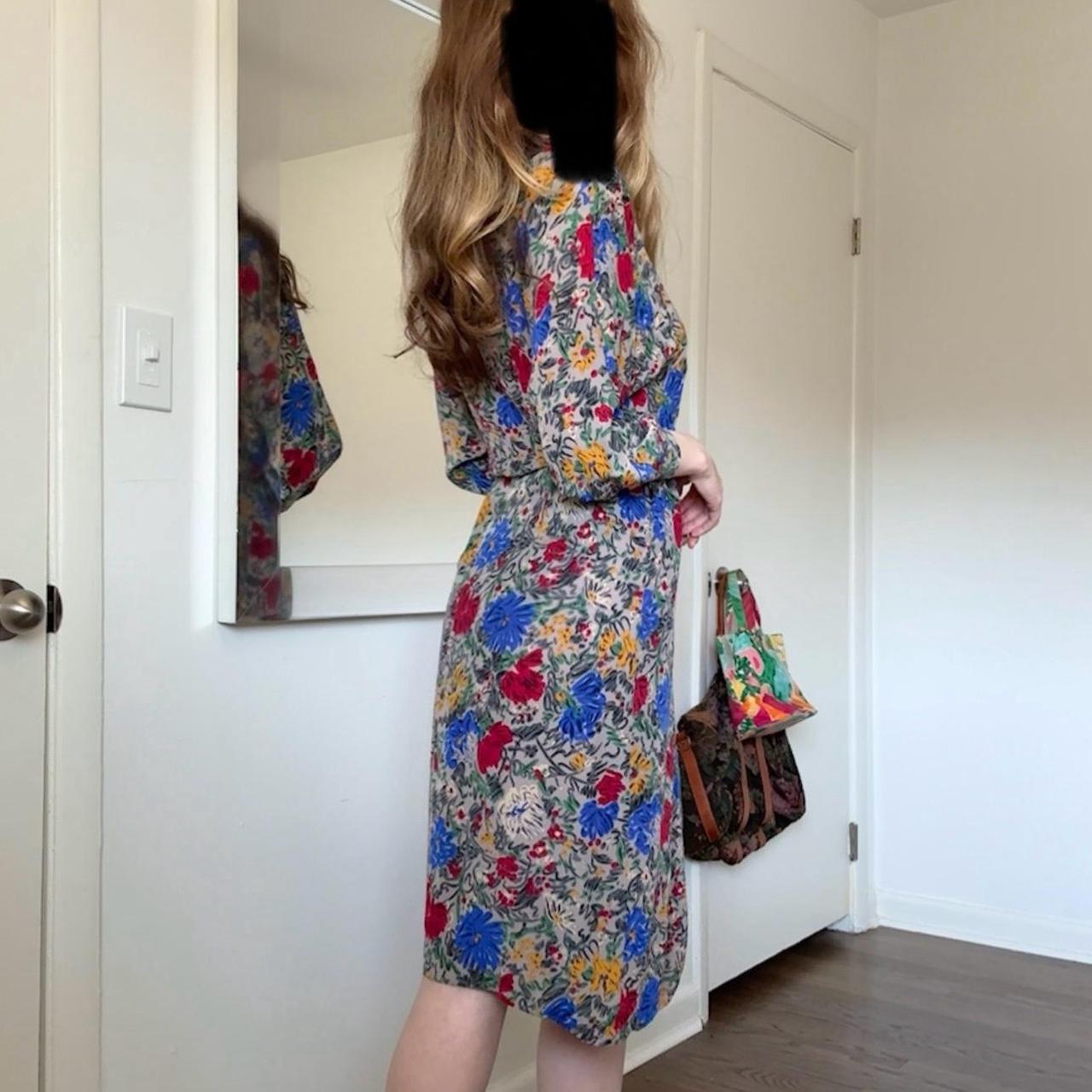 Albert Nipon Women's Slip Dress - Multi/Blue - M … - image 4