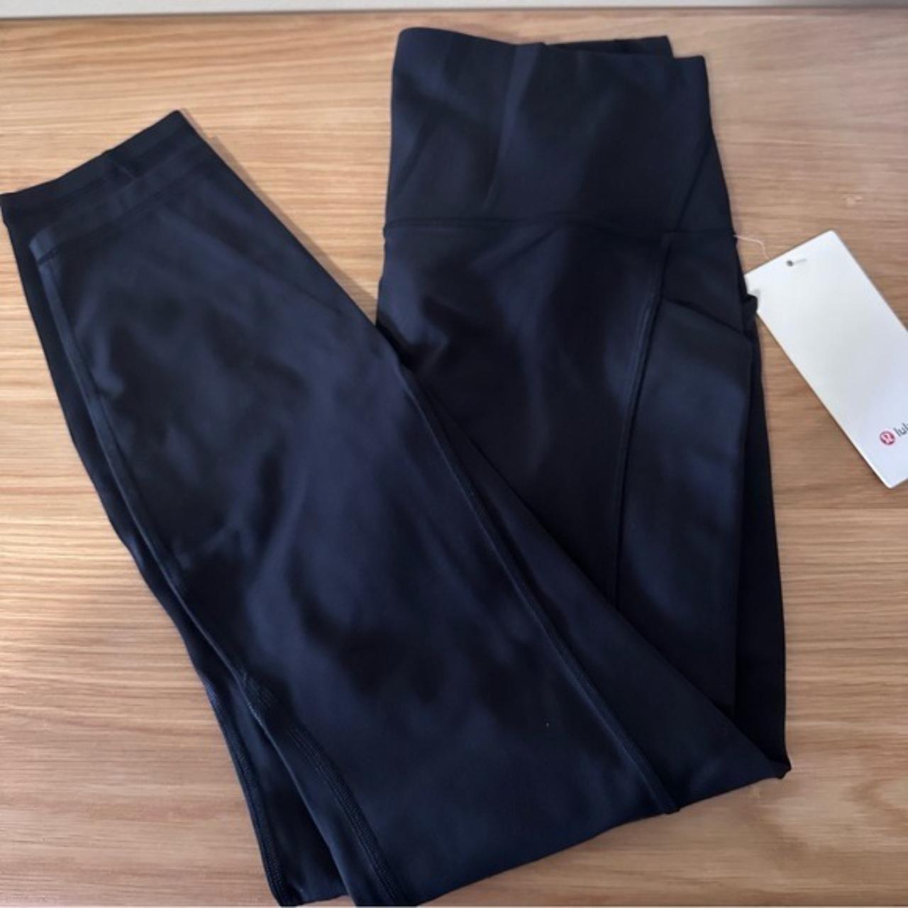 Black lululemon leggings with pockets - Depop