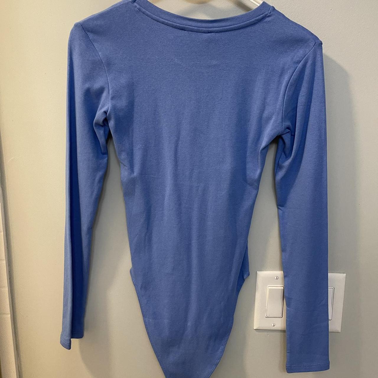 Zara Women's Blue Bodysuit Depop