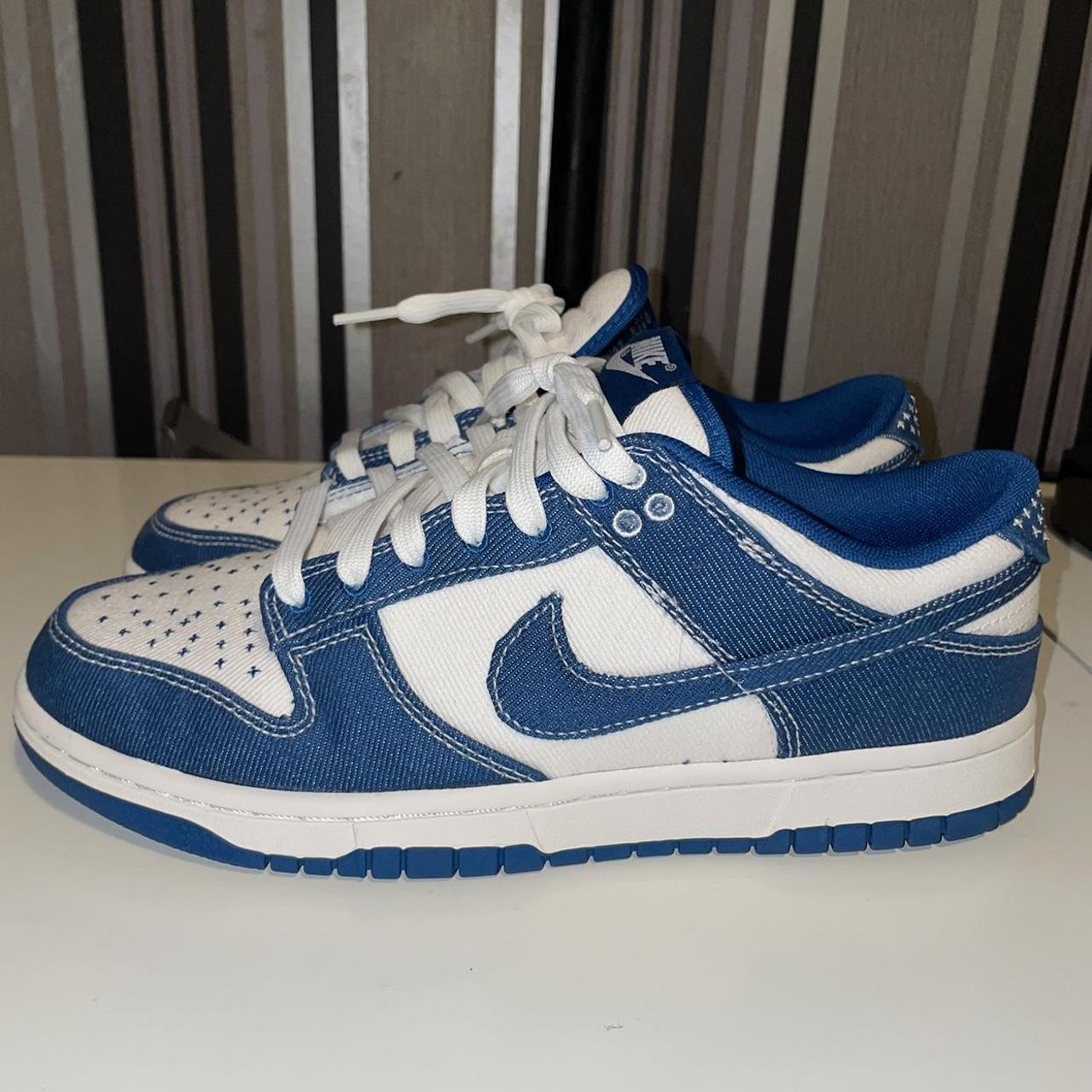 Nike Dunk Low Industrial Blue Denim Size UK 7... - Depop