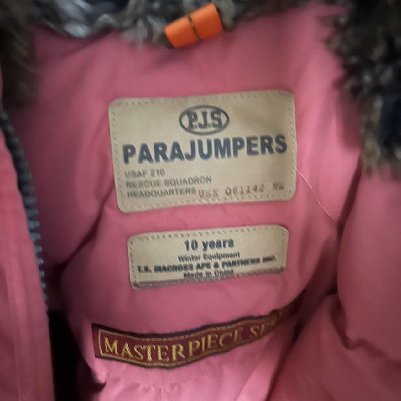 Girls pink parajumper no marks age 10 years Depop