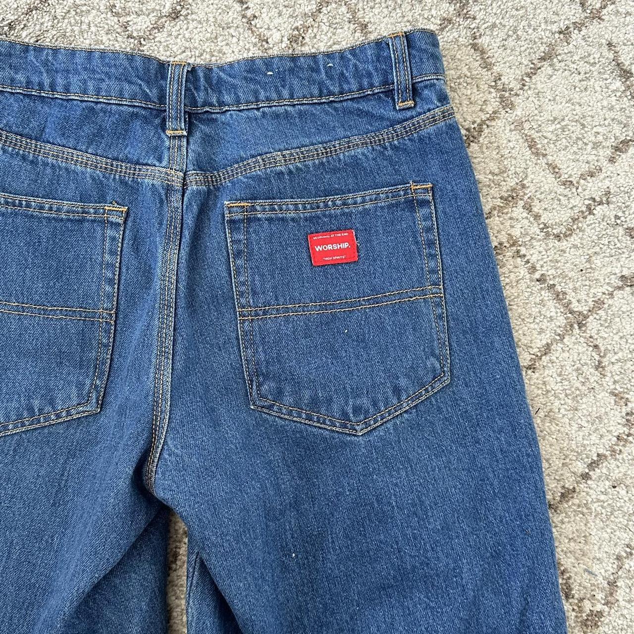 WORSHIP JORTS sold out online 🏷️ festival vintage... - Depop