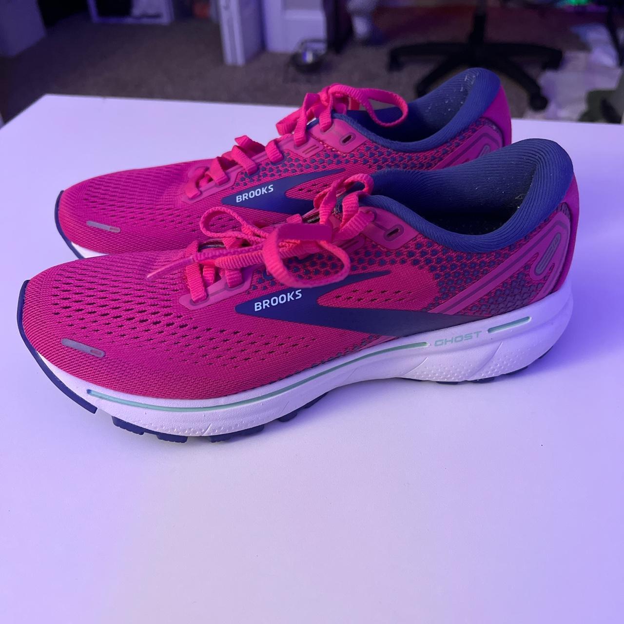 Brooks Women's Pink and Purple Trainers | Depop