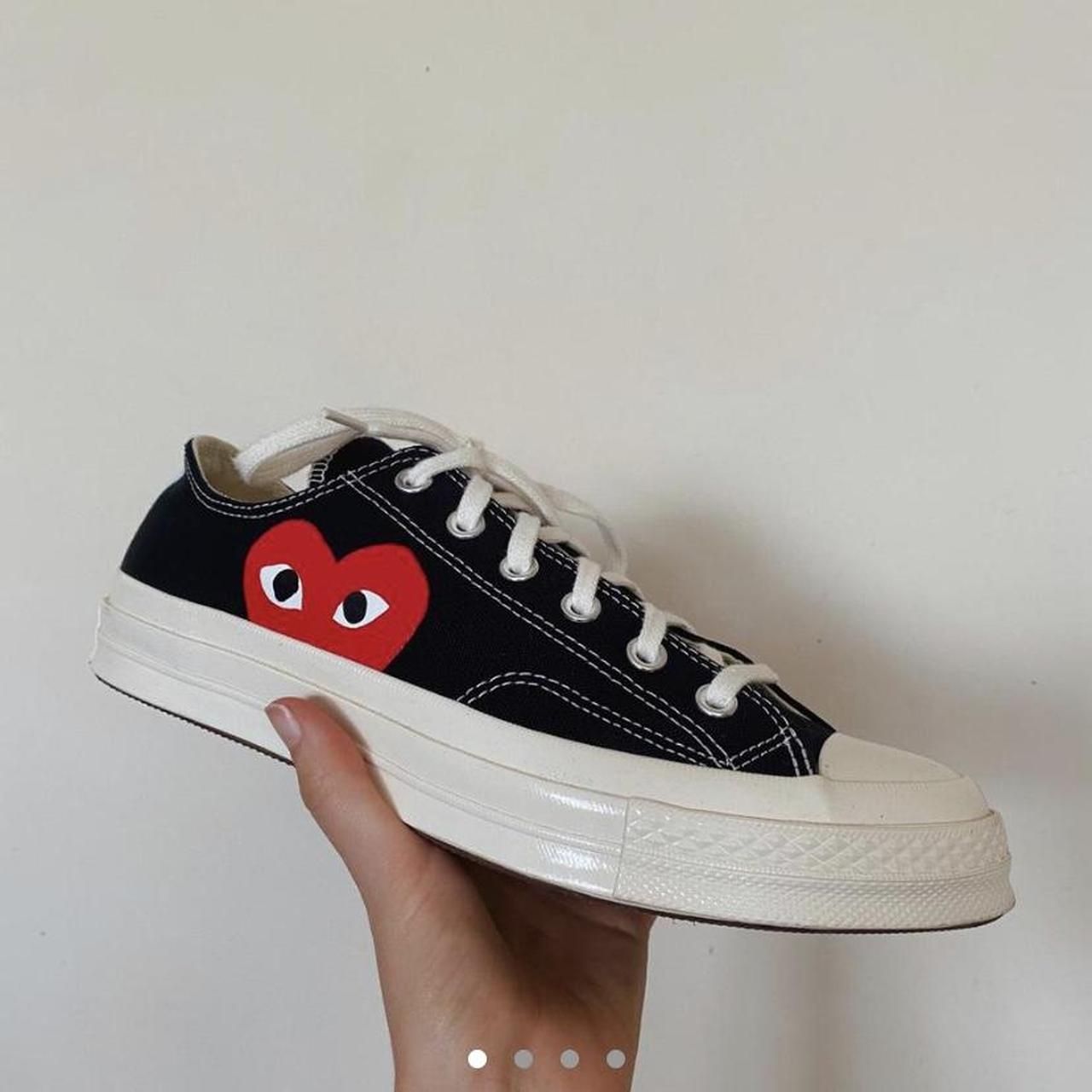 Converse low Commes des garçons brand new tried on... - Depop