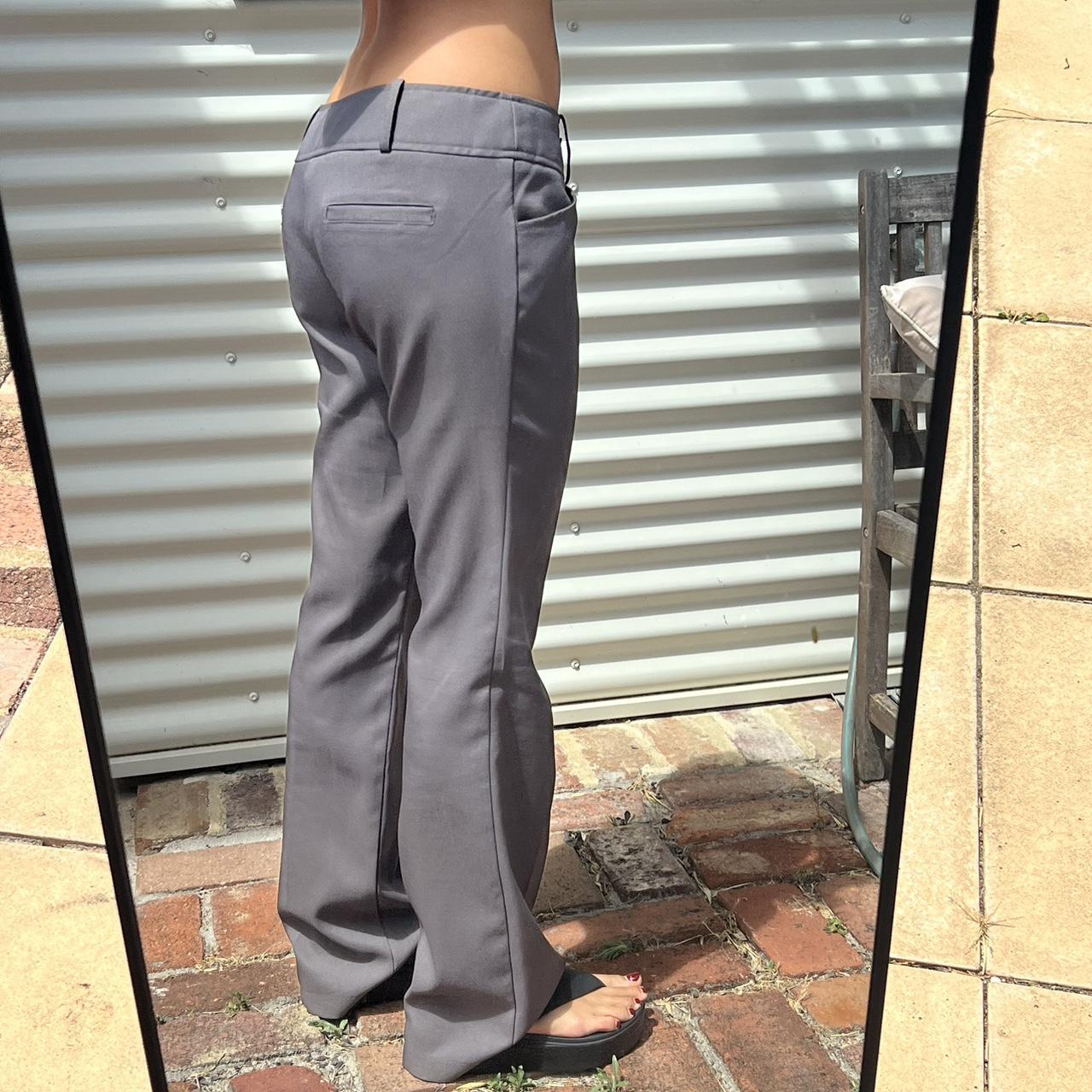Brownish grey low rise pants Size 12 Too big on a... Depop