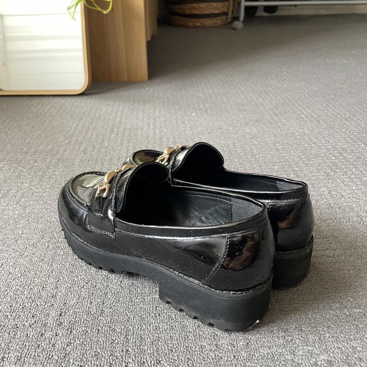 loafers gold buckle