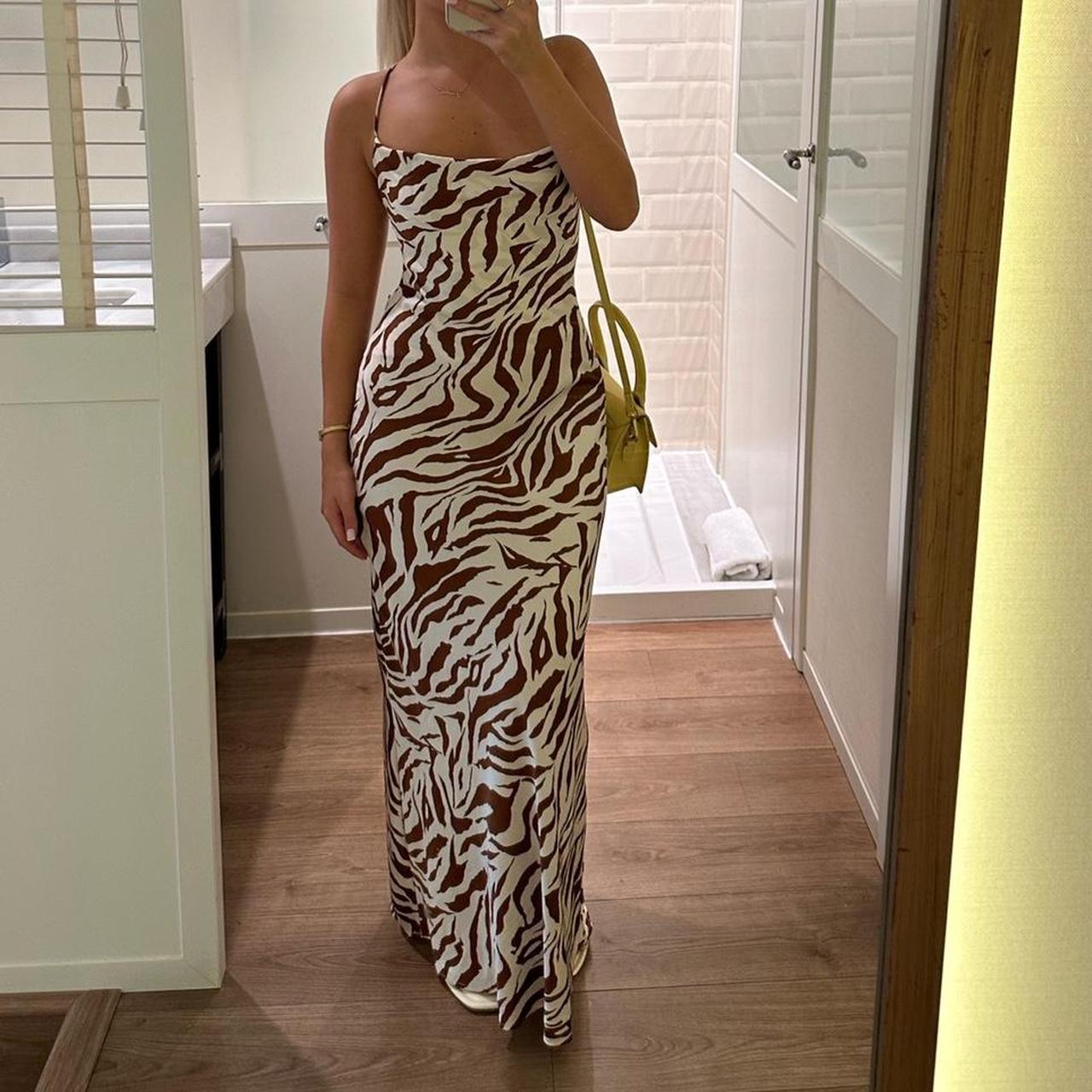 plus size tiger print dress