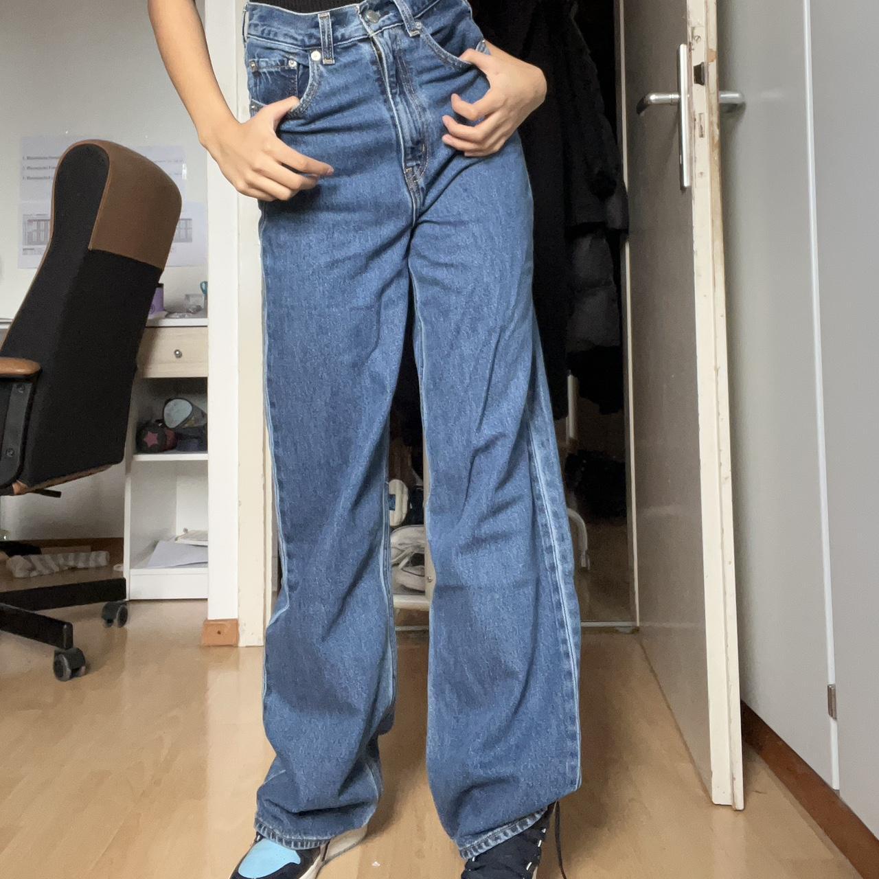 levi's high loose flared jeans