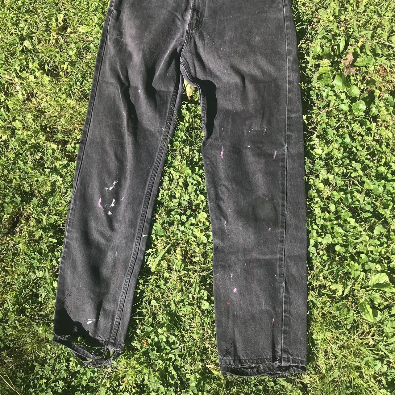 Harley Davidson Men's Black and Grey Jeans | Depop