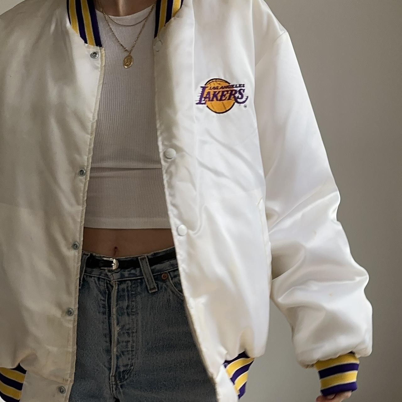 Vintage Lakers Warmup Jacketwith un authenticated - Depop