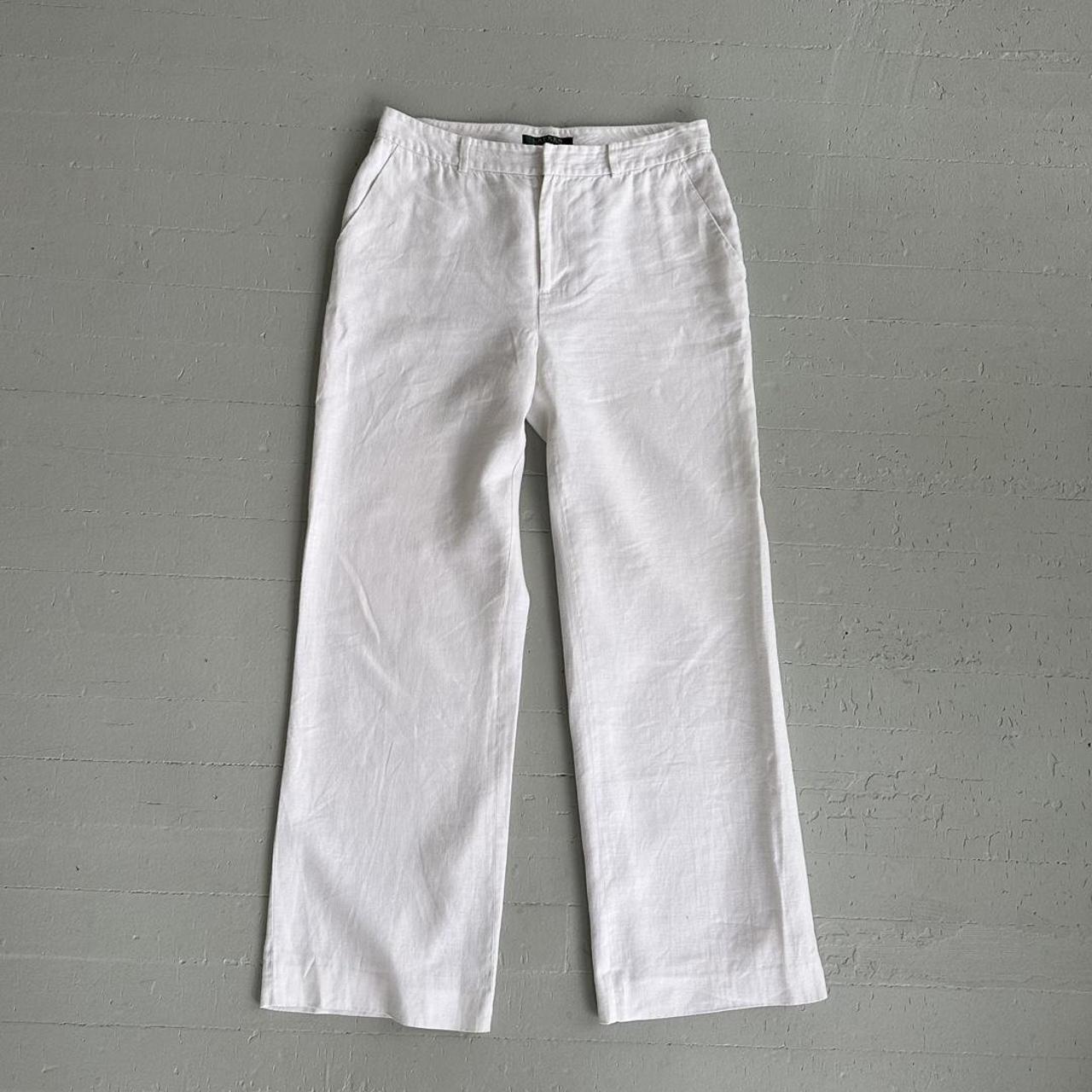 Ralph Lauren linen pants Vintage white linen pants.... Depop