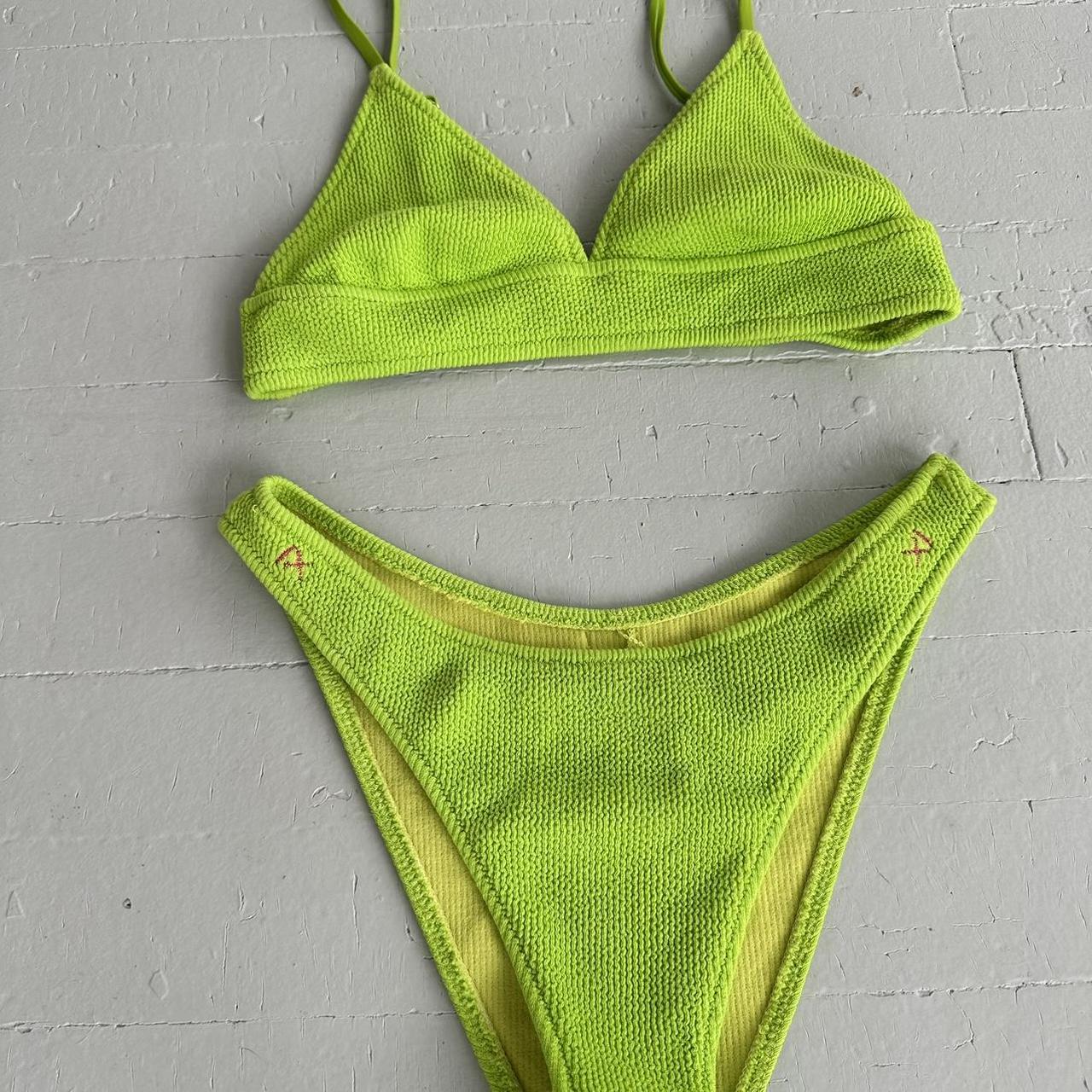 Banana Moon Bright Green Bikini High Rise 90s Fit Depop