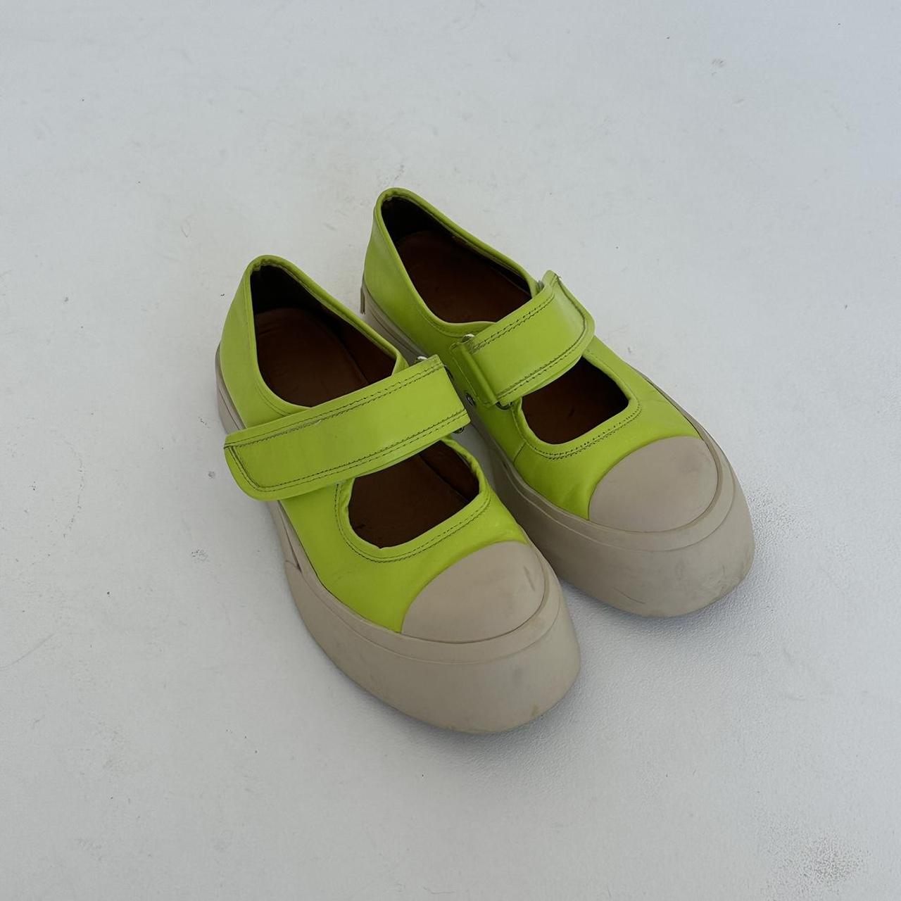 Marni green apple leather mary jane | Depop