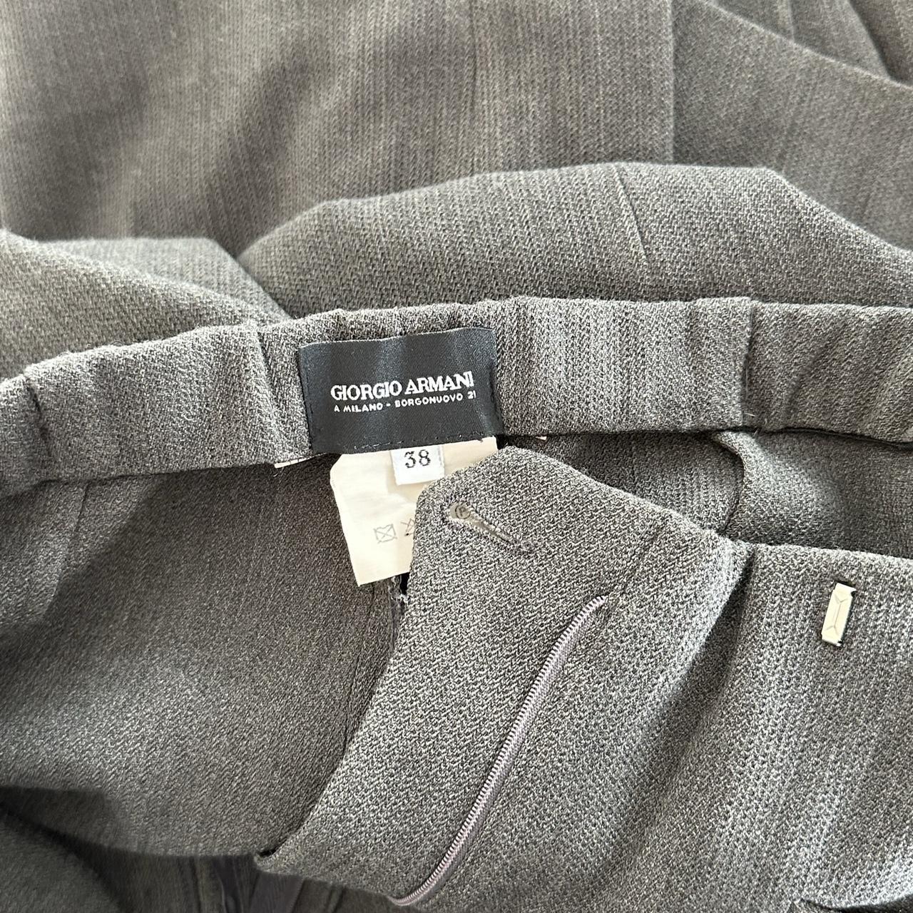 90s Giorgio Armani pant suit Dark grey blue color. | Depop