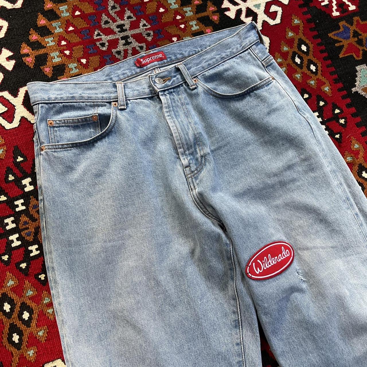 Supreme Men's Blue Jeans | Depop