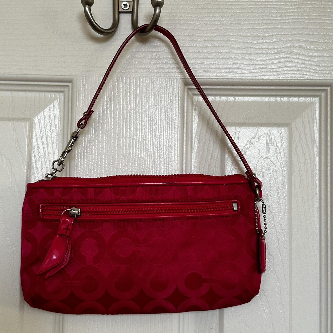 petite red coach purse. coach minipurse red Depop
