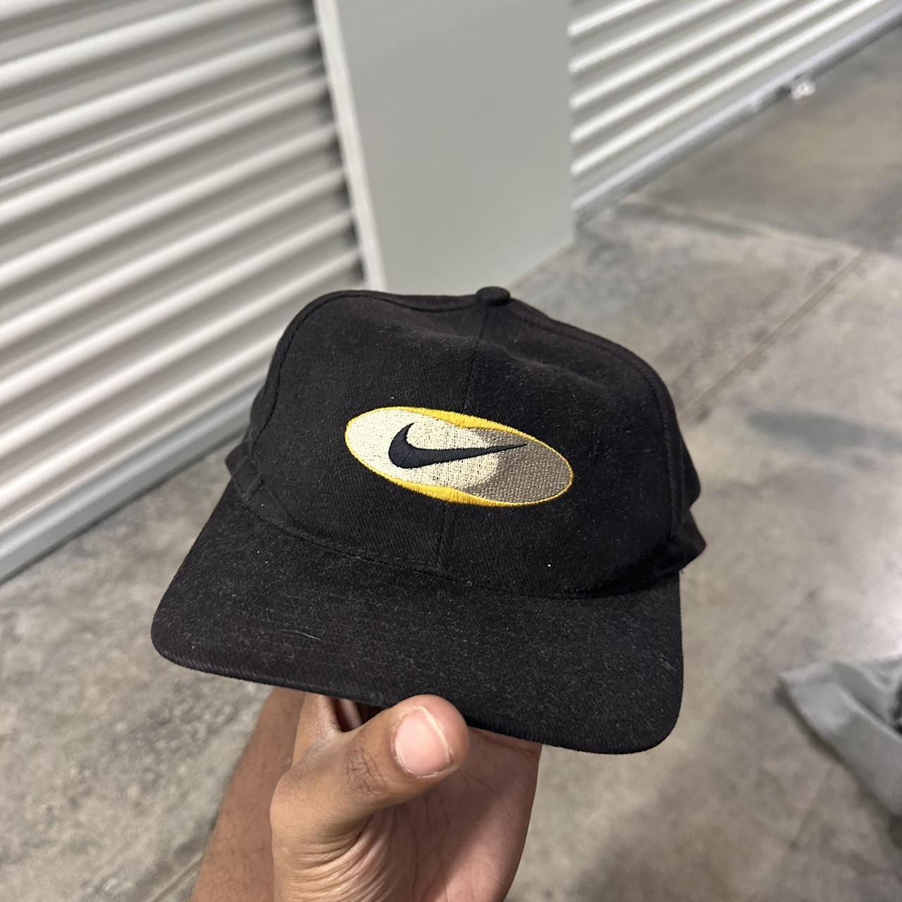 Vintage 90's Nike Big Embroidered Swoosh Cap Tennis... - Depop