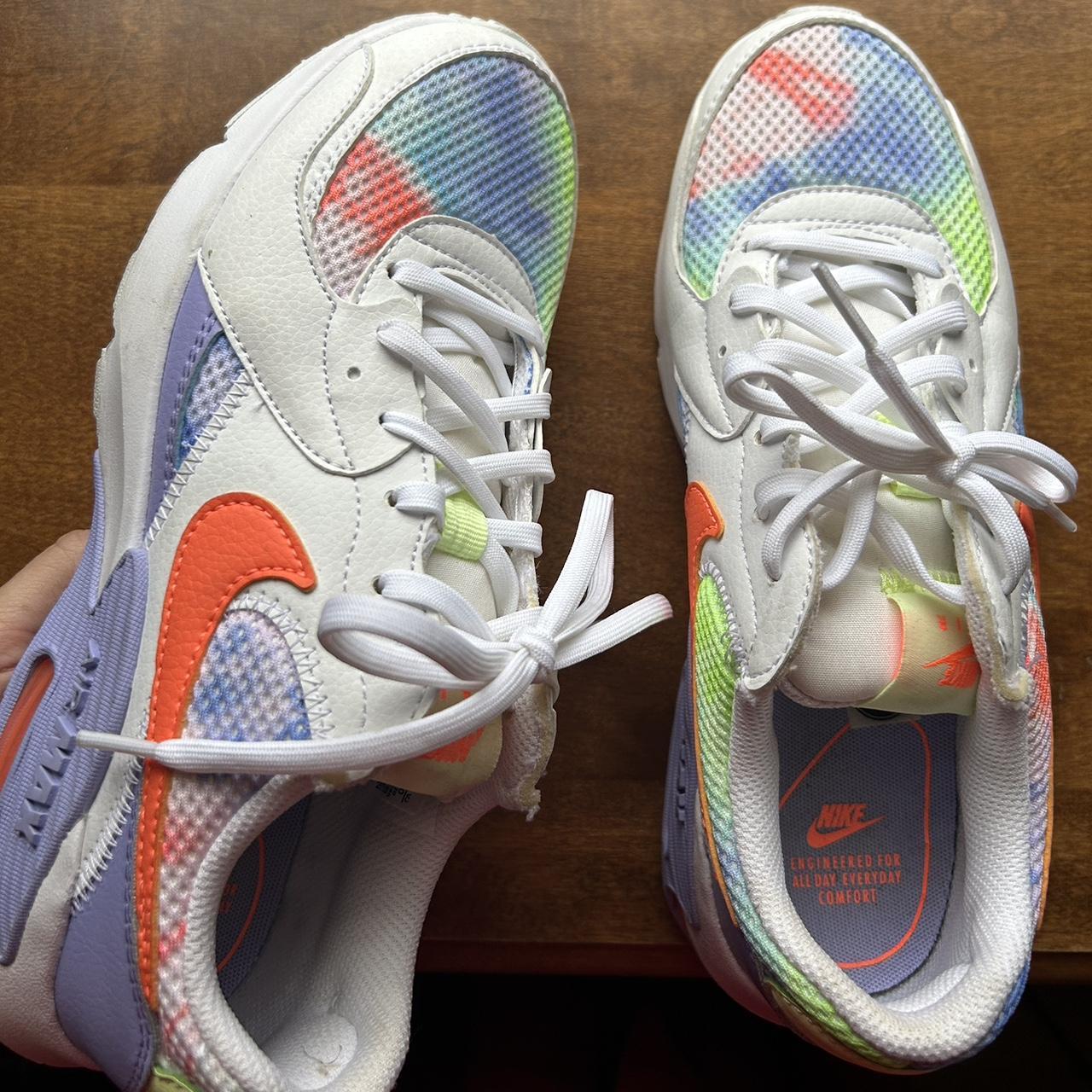 Tie Dye Nike Air Max Excee Sneakers! Only worn a few... - Depop