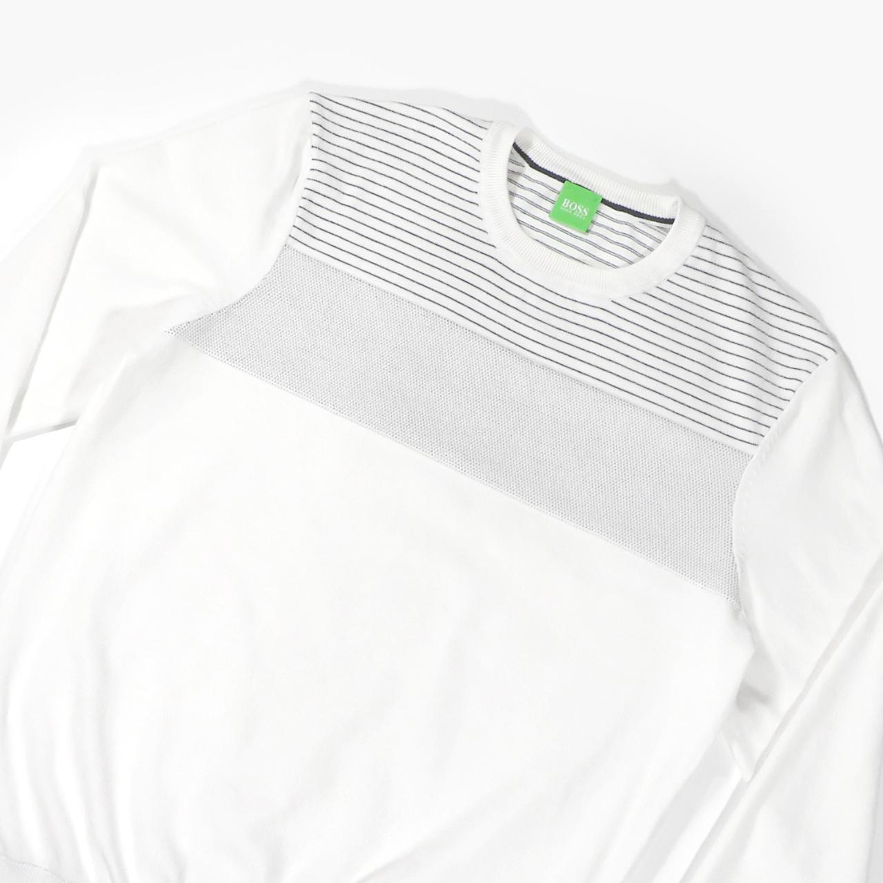 Mens white sale hugo boss jumper